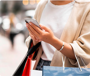 Shopping woman with bags